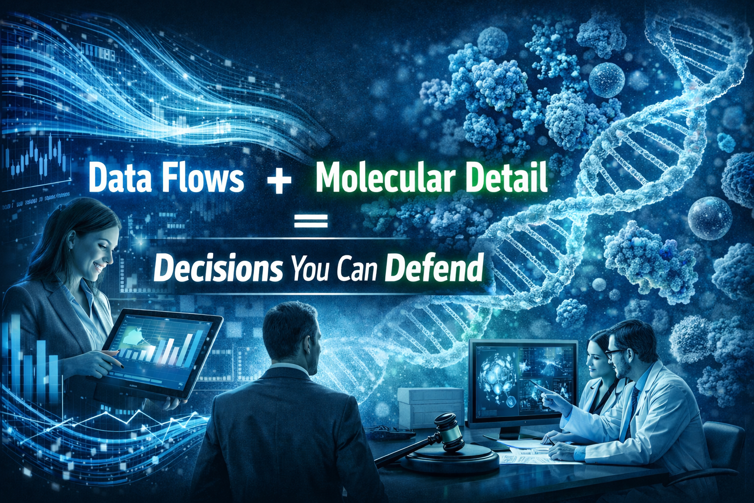 Data flows + molecular detail = decisions you can defend